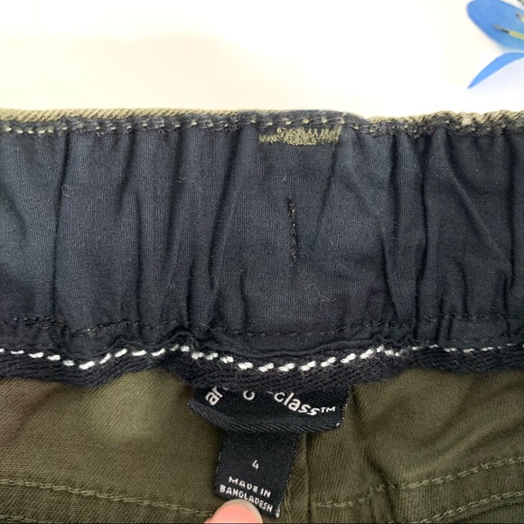 NWOT Art Class Girls Army Green Front Zipper Pants - Picture 4 of 6
